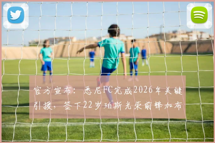 官方宣布：悉尼FC完成2026年关键引援，签下22岁珀斯光荣前锋加布里埃尔·波波维奇，转会费与合同细节曝光